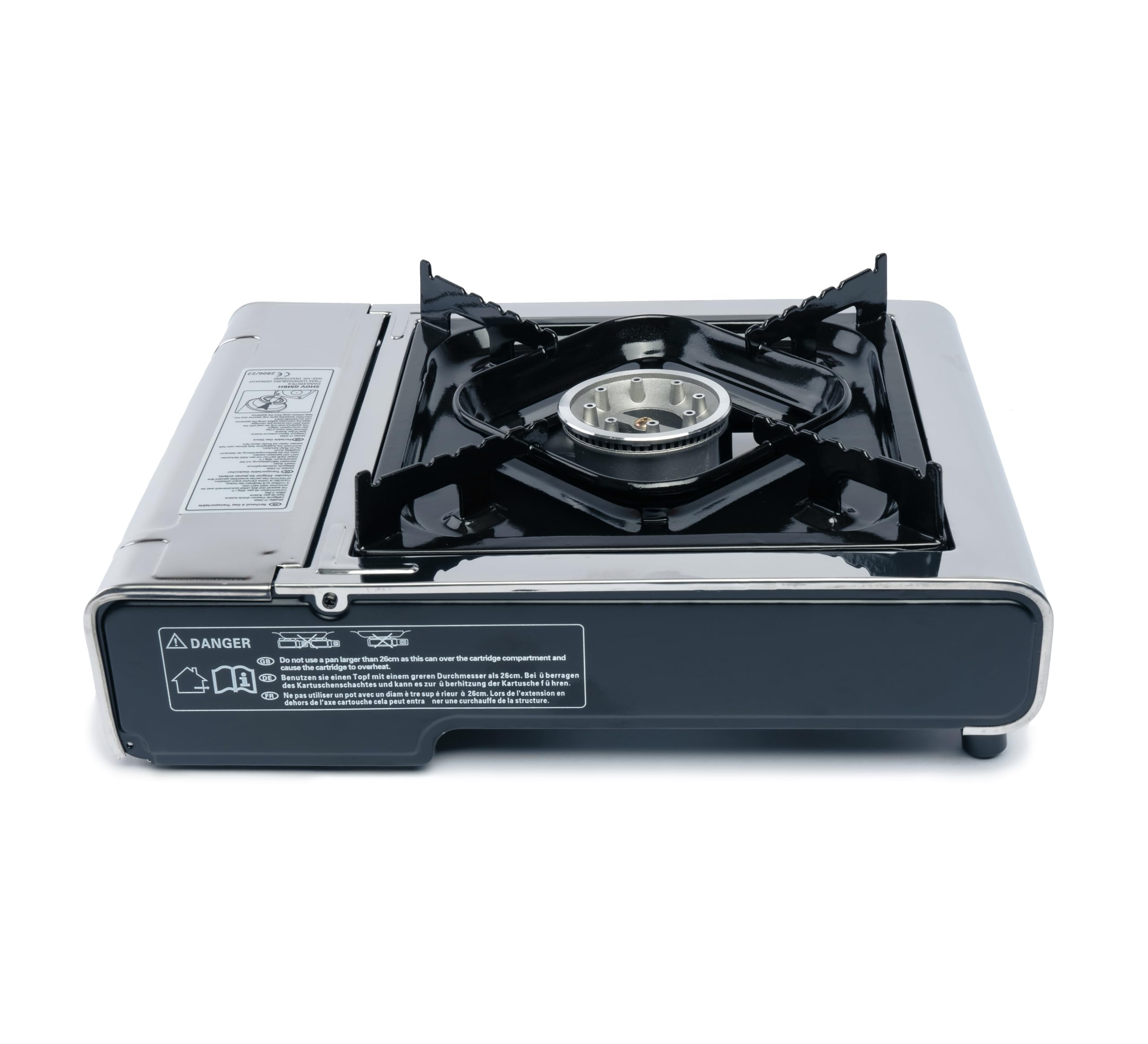 Imex tragbarer Gaskocher 2,2 kW, Campingkocher mit Tasche, geeignet für den Einsatz im Camping, Outdoor, Auto, Wohnwagen, automatische Piezo-Zündung
