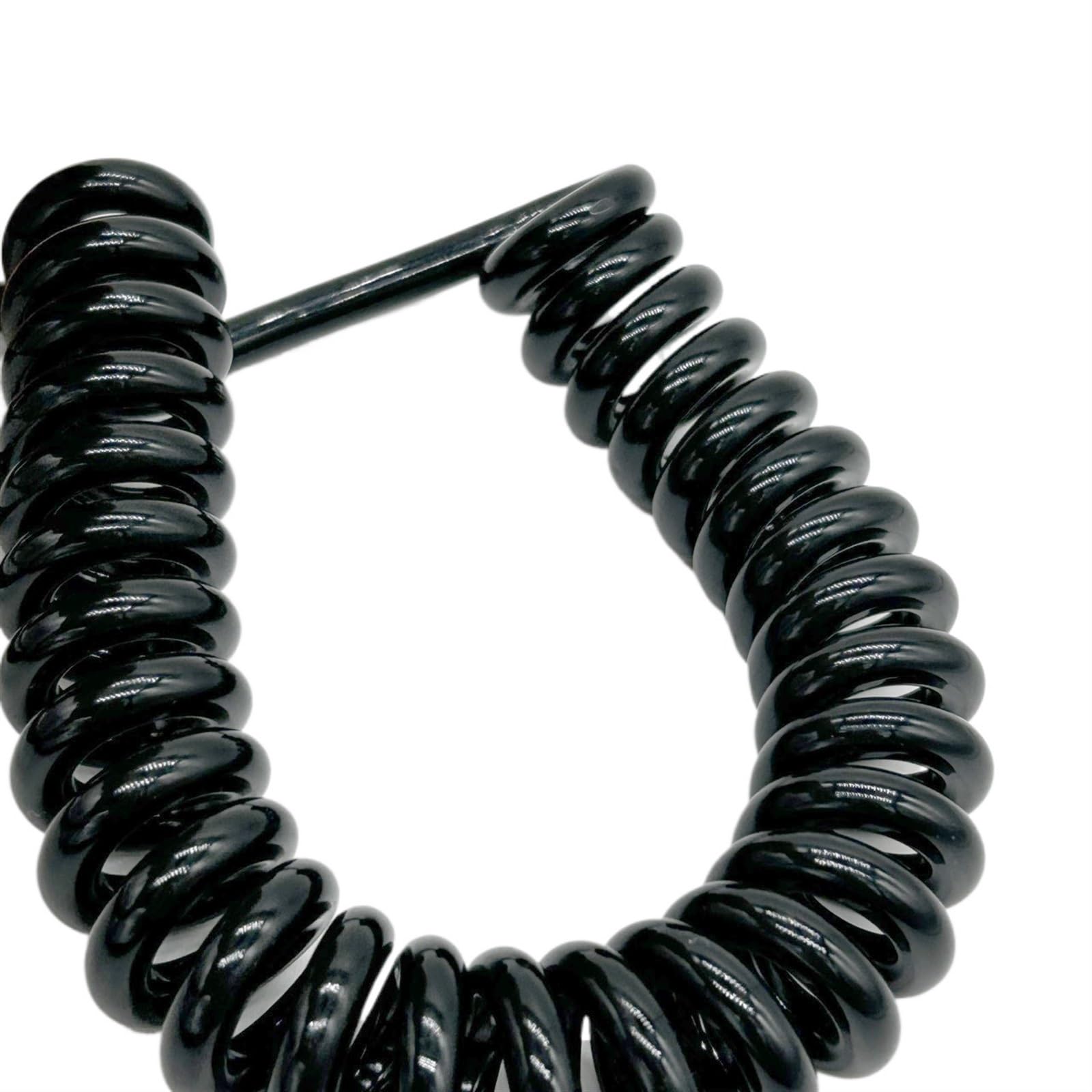 Gewundene Spirale 13AWG Spiral-Netzkabel 2 Adern 2,5 mm Quadrat Zugdraht Federkabel 2,5 mm2 Draht Spanndraht(2 meters)