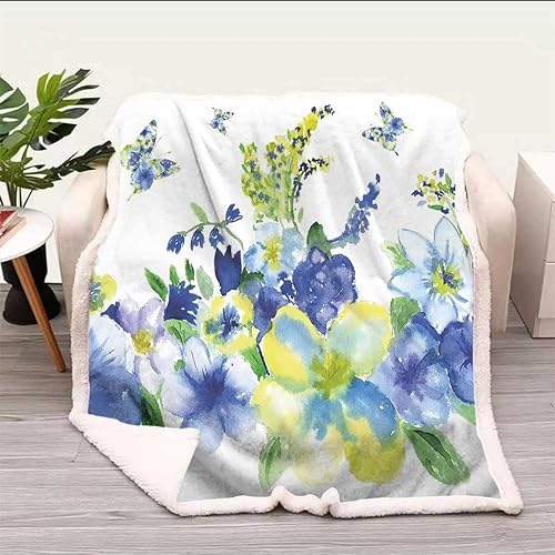 Miniatura 7 de Cobijas Calientes para Invierno - Manta de franela de microfibra de forro polar para dormitorio, tamaño esencial de 47 x 59 pulgadas