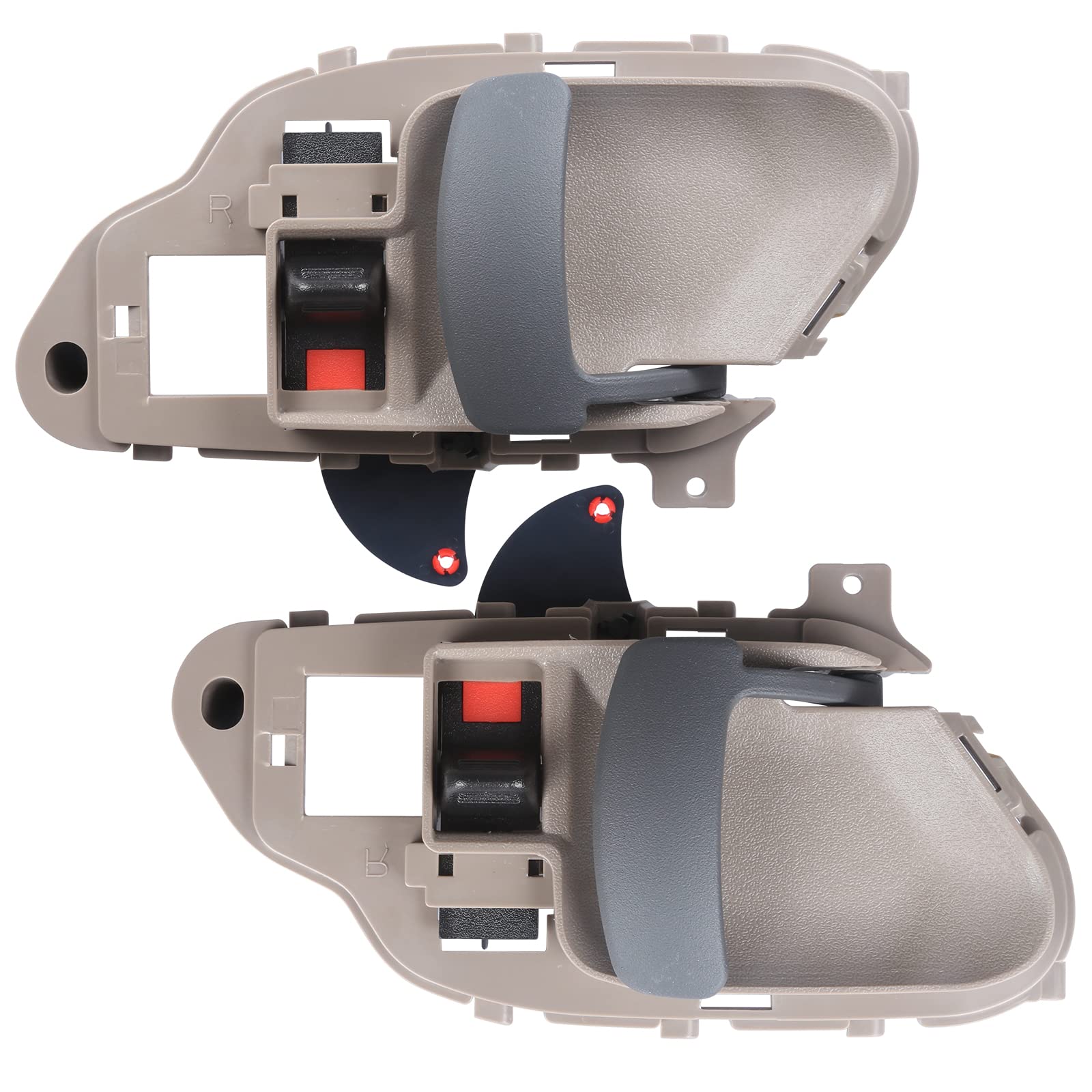 2PCS Interior Door Handles Front/Rear Left Driver & Right Passenger Side Compatible with 1995-2000 Chevy Silverado Suburban Tahoe K1500 K2500 K3500 GMC Yukon Pickup Truck Replace OE# 15708043 15708044