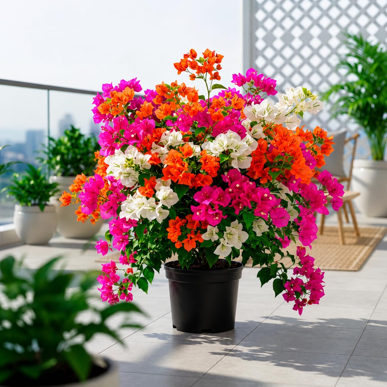 DLX Live Multicolor bougainvillea plant hybrid flower plants for home gardening terrace garden decor flower plants for all season home decor plant for balcony flower plant for lawn and garden-image-8