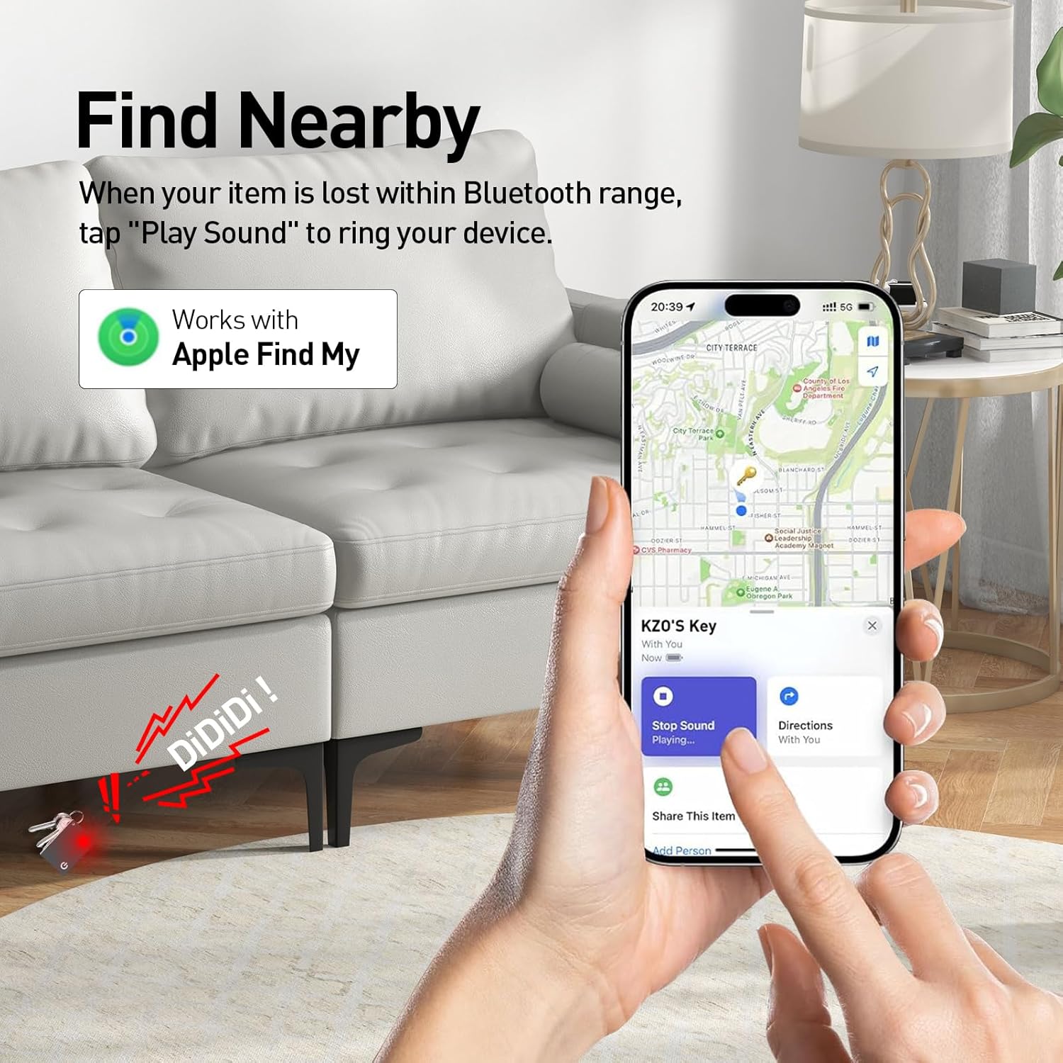 KZO Wallet Tracker Card Rechargeable Tracking Cards, Works with Apple Find My APP (iOS Only), IP68 Waterproof, for Luggage/Purses/Passports/Keys/Backpacks, 2 Pack - Image 4