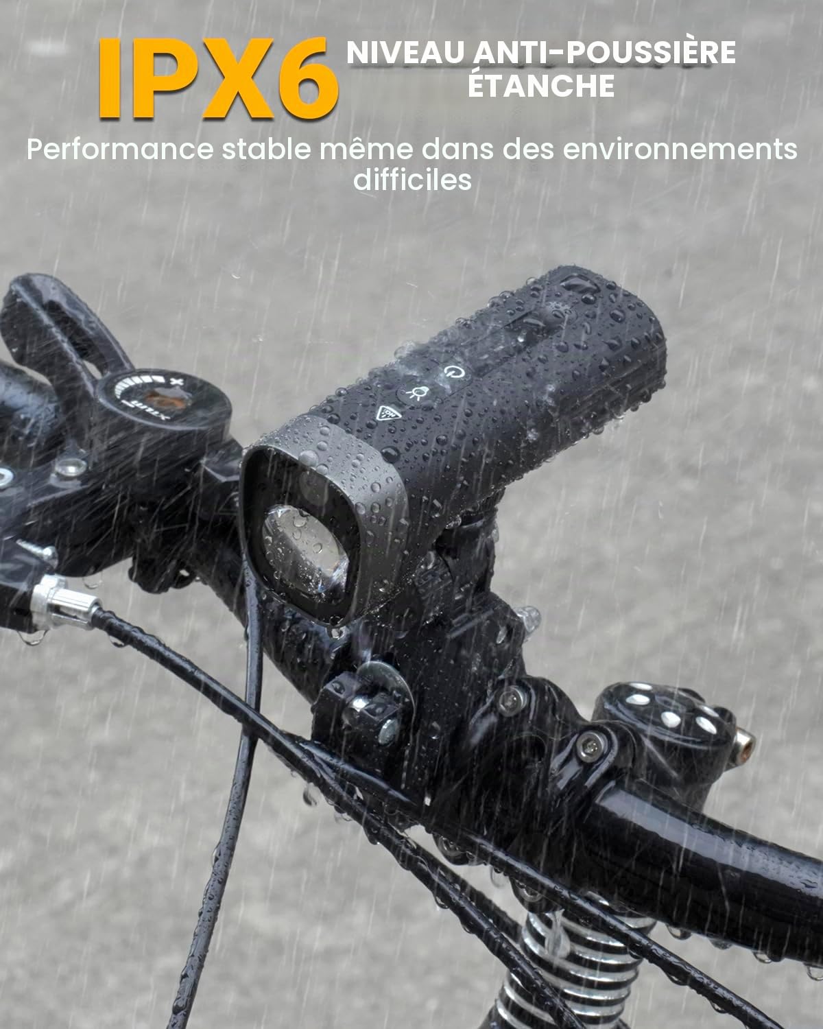 1080P HD Caméra Moto Embarquée Caméra Velo Guidon Camera Velo Route WiFi avec Support d'angle Réglable Grand Angle 140° avec Lumiére Carte 64GB et 2600mAh Batterie Rechargeable