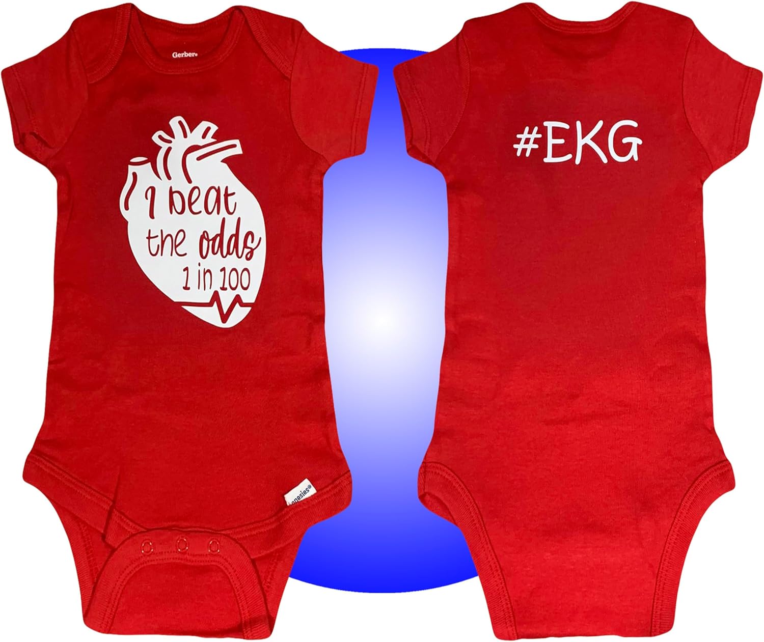 Baby Heart Surgery Bodysuits - Personalized - Heart Defect Baby Gifts - Open Heart Surgery Recovery Gift - 100% Cotton Bodysuits - Heart Warrior CHD Rompers - CHD Awareness Products - Heart Mom Gifts - Image 7