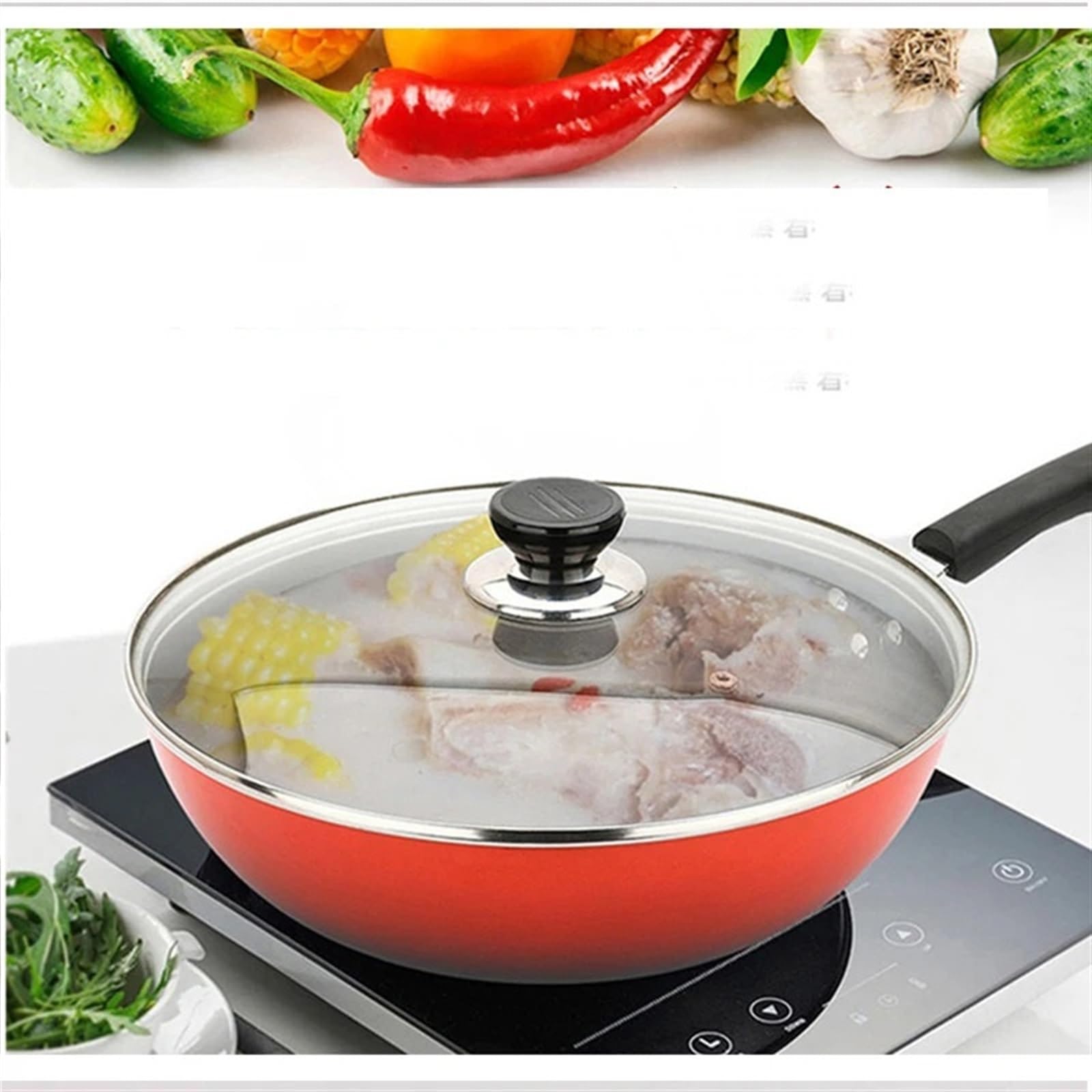 Tapa Sarten Universal,Tapaderas para Sartenes Tapa de Olla Wok de Vidrio Templado de 16 cm, 18 cm, 20 cm, 22 cm, 24 cm, 26 cm, 28 cm, 30 cm, 32 cm, 34 cm, 36 cm, 38 cm y 40 cm(38cm)