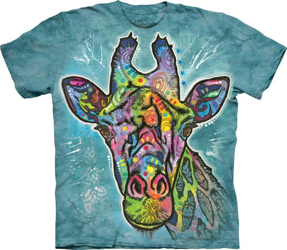 The MountainRusso Giraffe T-Shirt, Medium, Blue, M