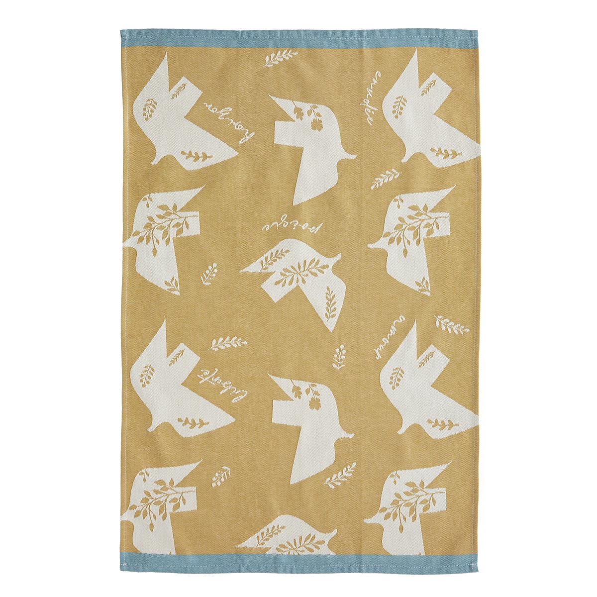 Coucke Printed Cotton Jacquard Tea Towel, L'ENVOLEE, 50 x 75 cm