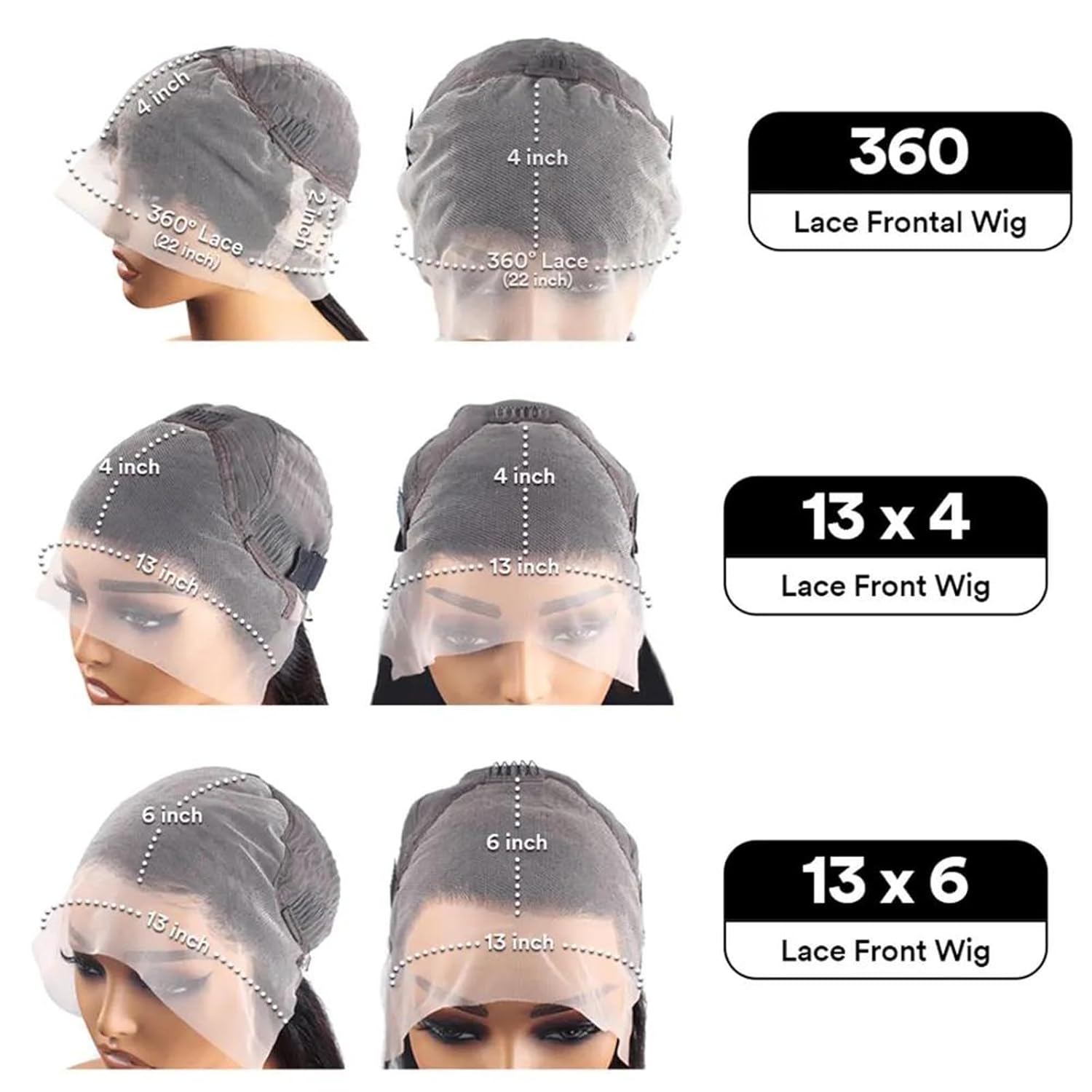 Alloaone 40 Inch Body Wave 220% Density Lace Front Wigs Human Hair Hd Transparent Lace Frontal Wig Pre Plucked Glueless Water Wavy Wigs For Black Women