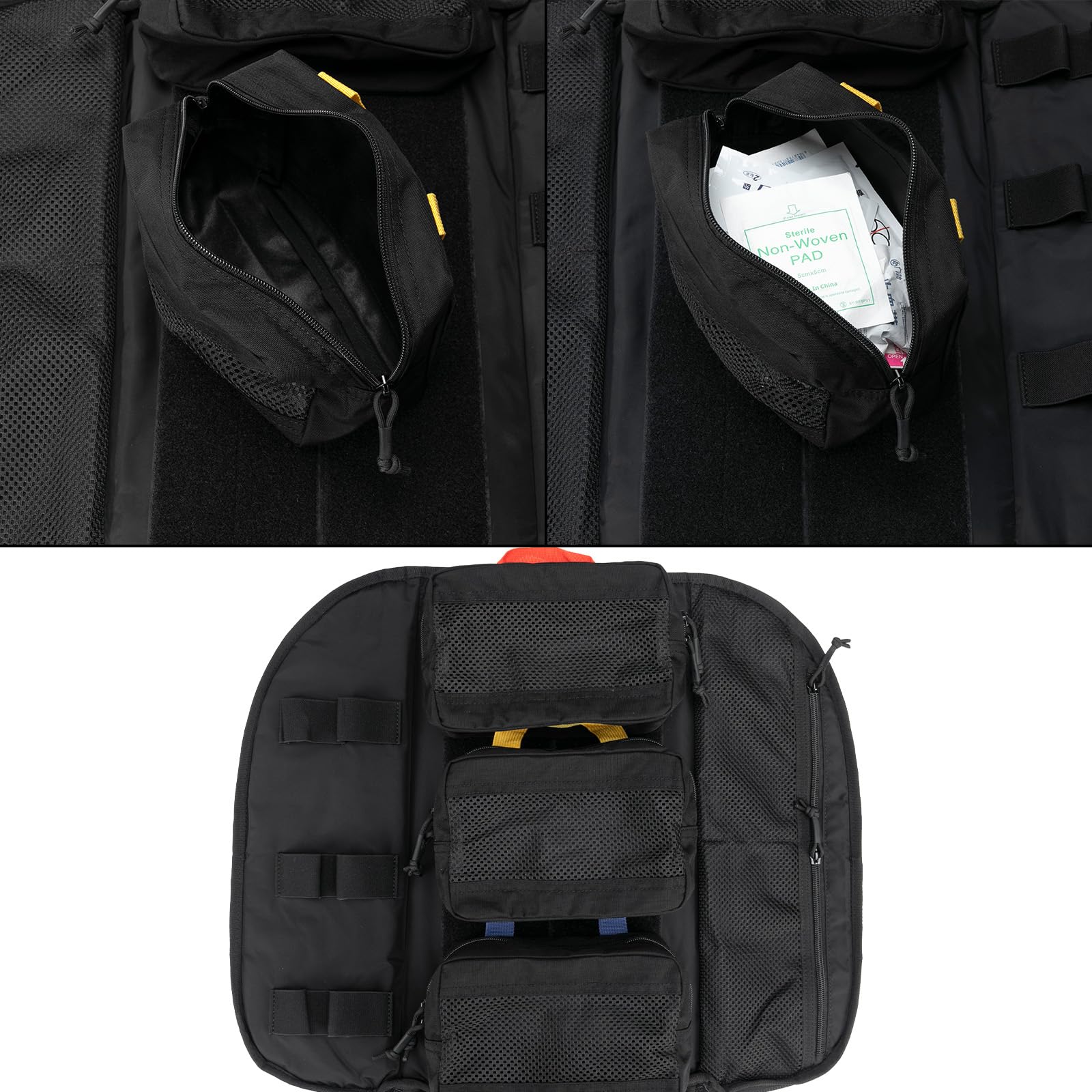 EXCELLENT ELITE SPANKER Mochila Médica Mochila Táctica Mochila Outdoor Camping Supervivencia Primeros Auxilios Mochila(BLK）