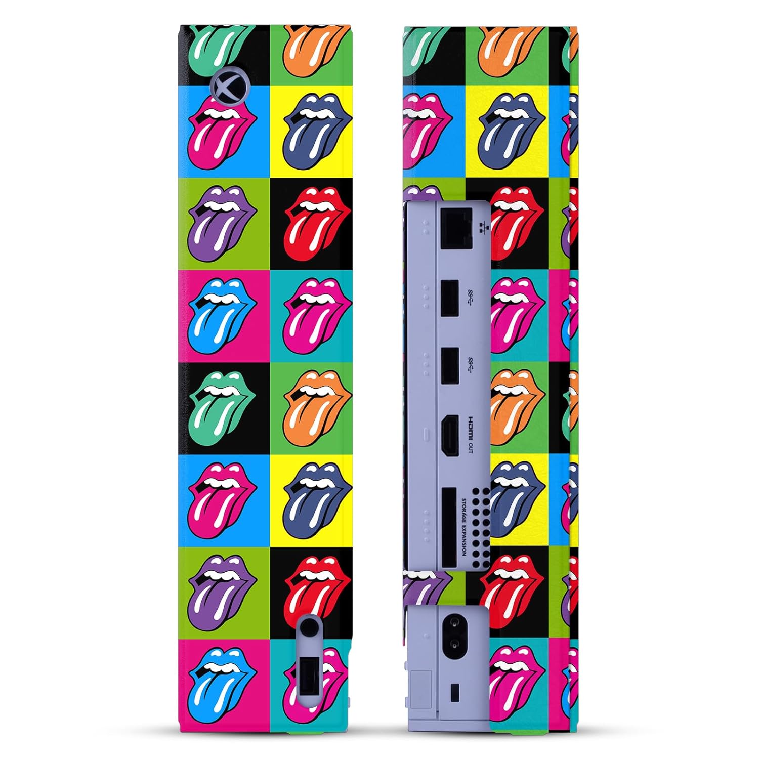 Head Case Designs Officially Licensed The Rolling Stones Pop-Art Tongue Logo Art Game Console Wrap Case Cover Compatible with Xbox Series S Console