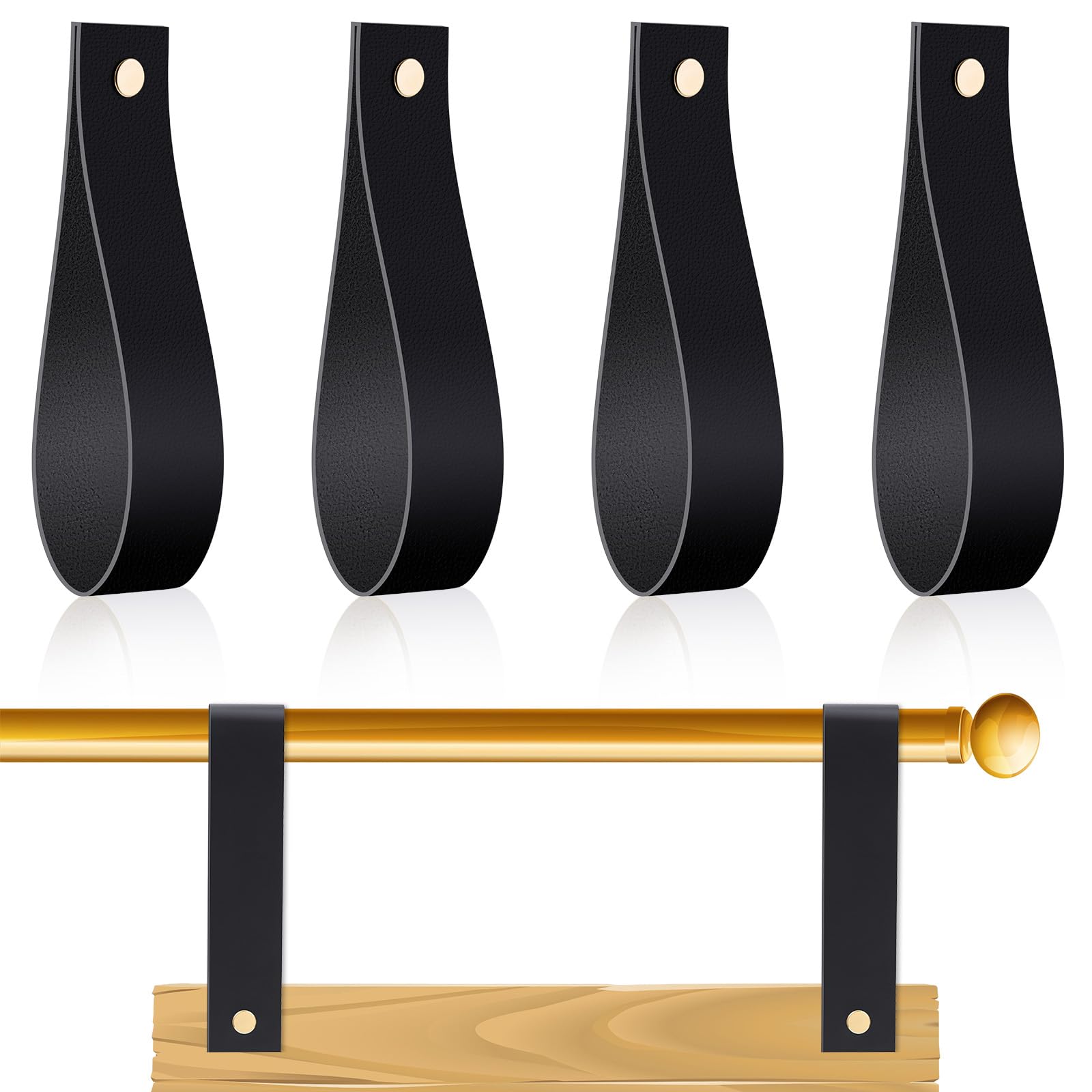 Snapklik.com : Vercraft 4 Pcs Faux Leather Sign Straps For Hanging Sign ...