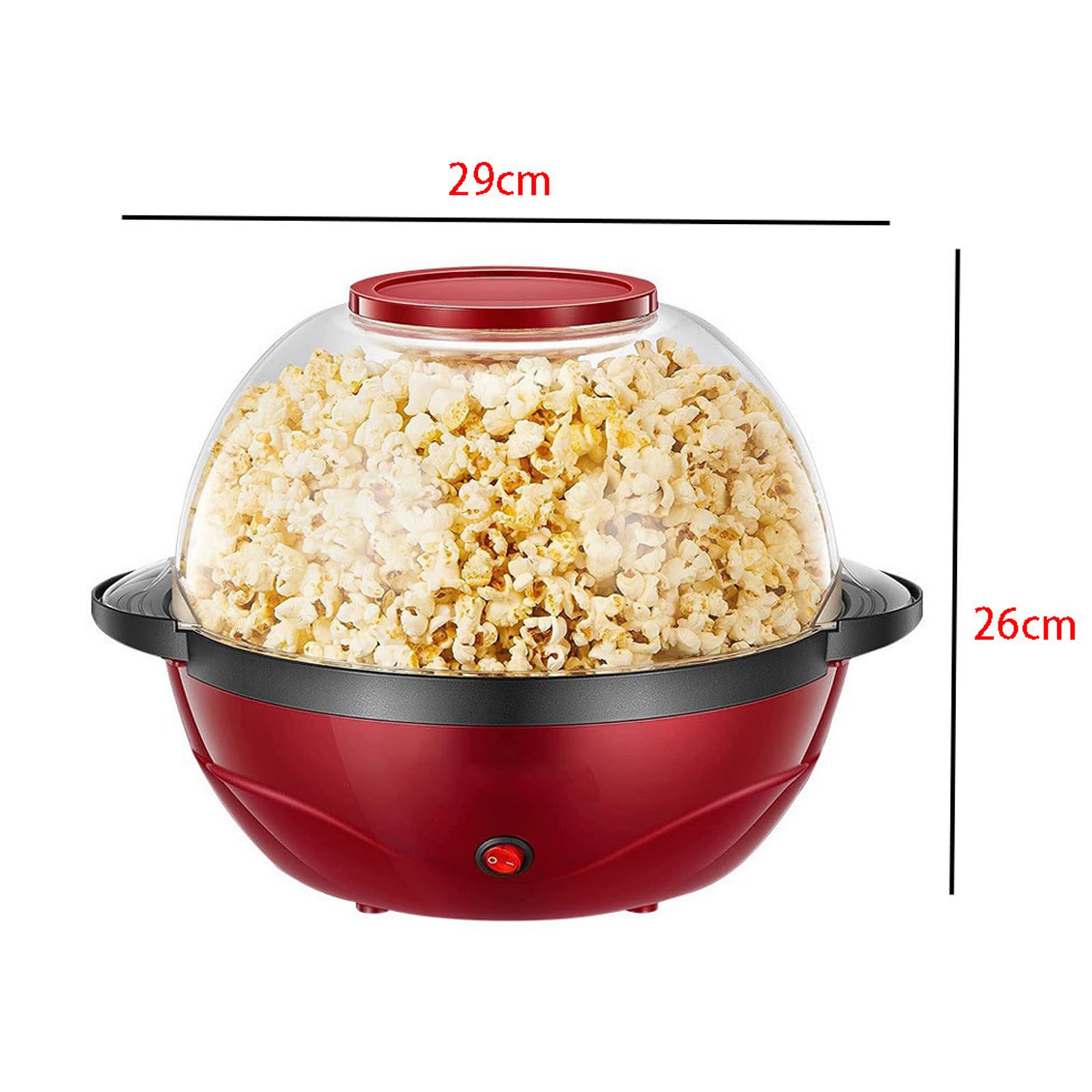 Máquina para Hacer Palomitas de maíz de 3.6 L, Totalmente automática, con Revestimiento Antiadherente. Palomitas rápidas en 4 Minutos, para Noches de Cine y reuniones Familiares