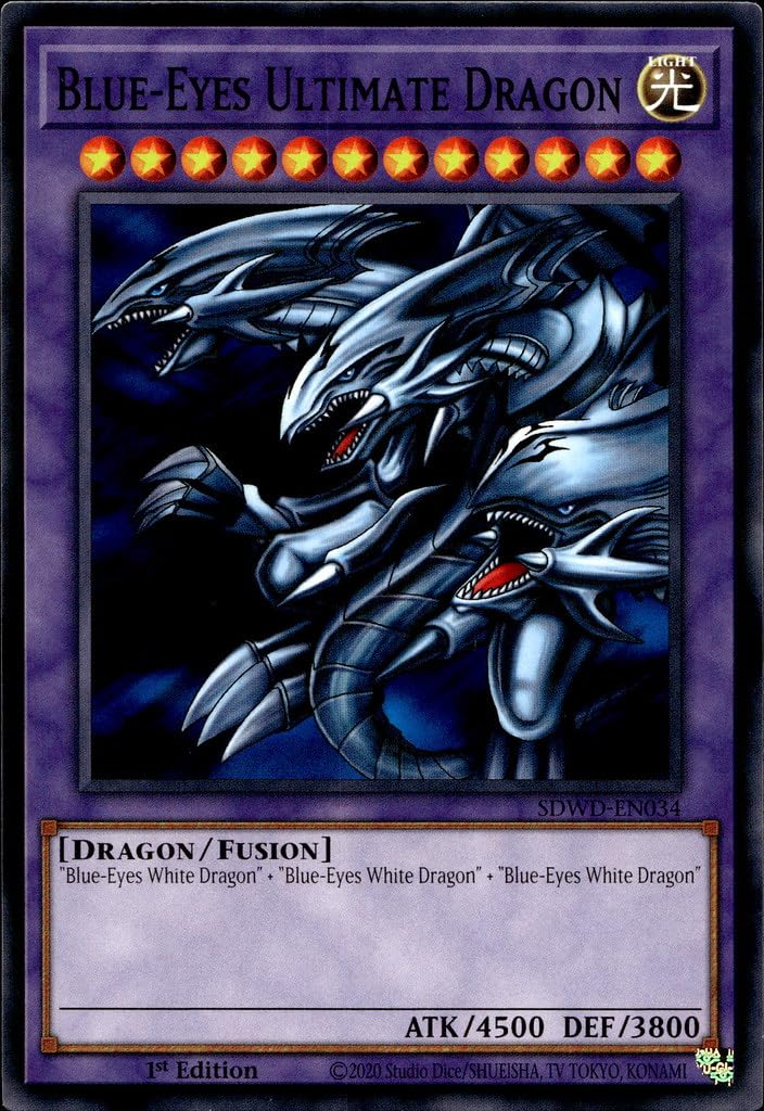 Blue-Eyes Ultimate Dragon - SDWD-EN034 - Common - 1st Edition