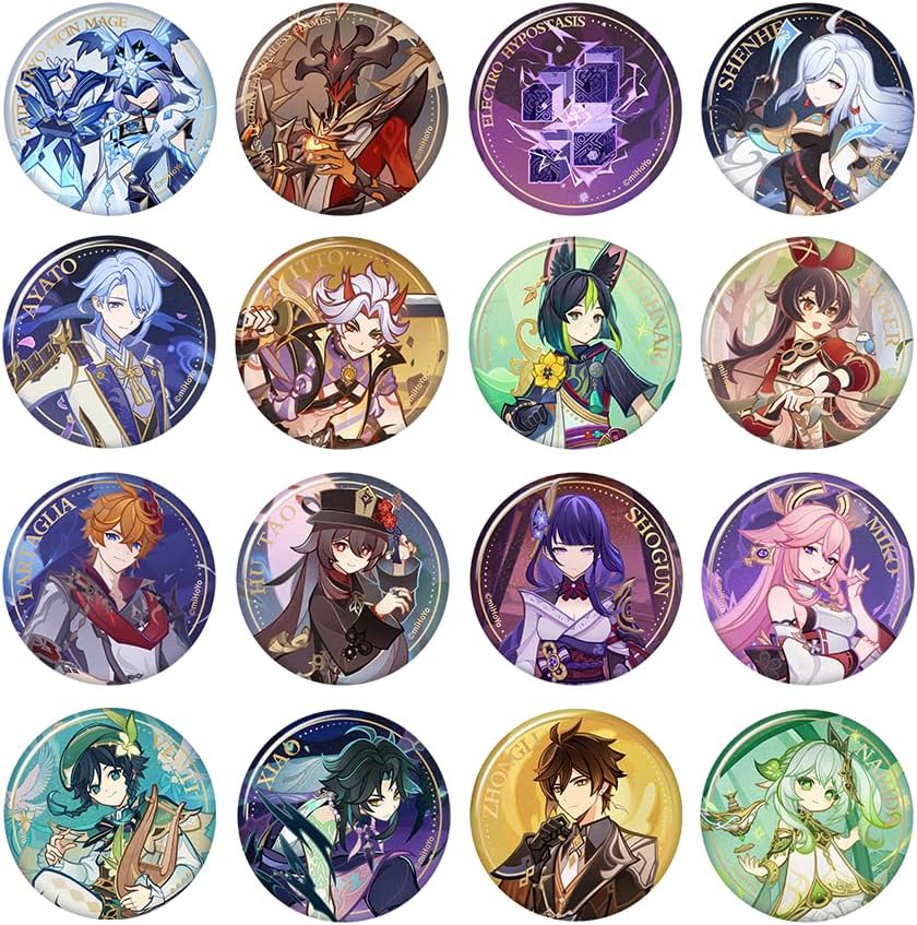 GENSHIN IMPACT Genius Invokation TCG Competition Series Tinplate Character Badge - Beidou