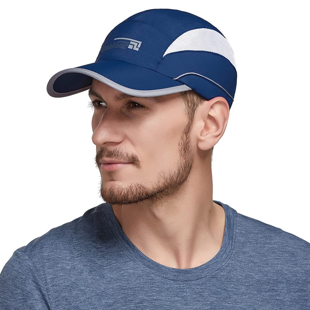 GisdanchzUnisex Running Cap, Ultra Thin Quick-Drying Lightweight Sport Hat with Mesh for Multi-Sport, Adjustable