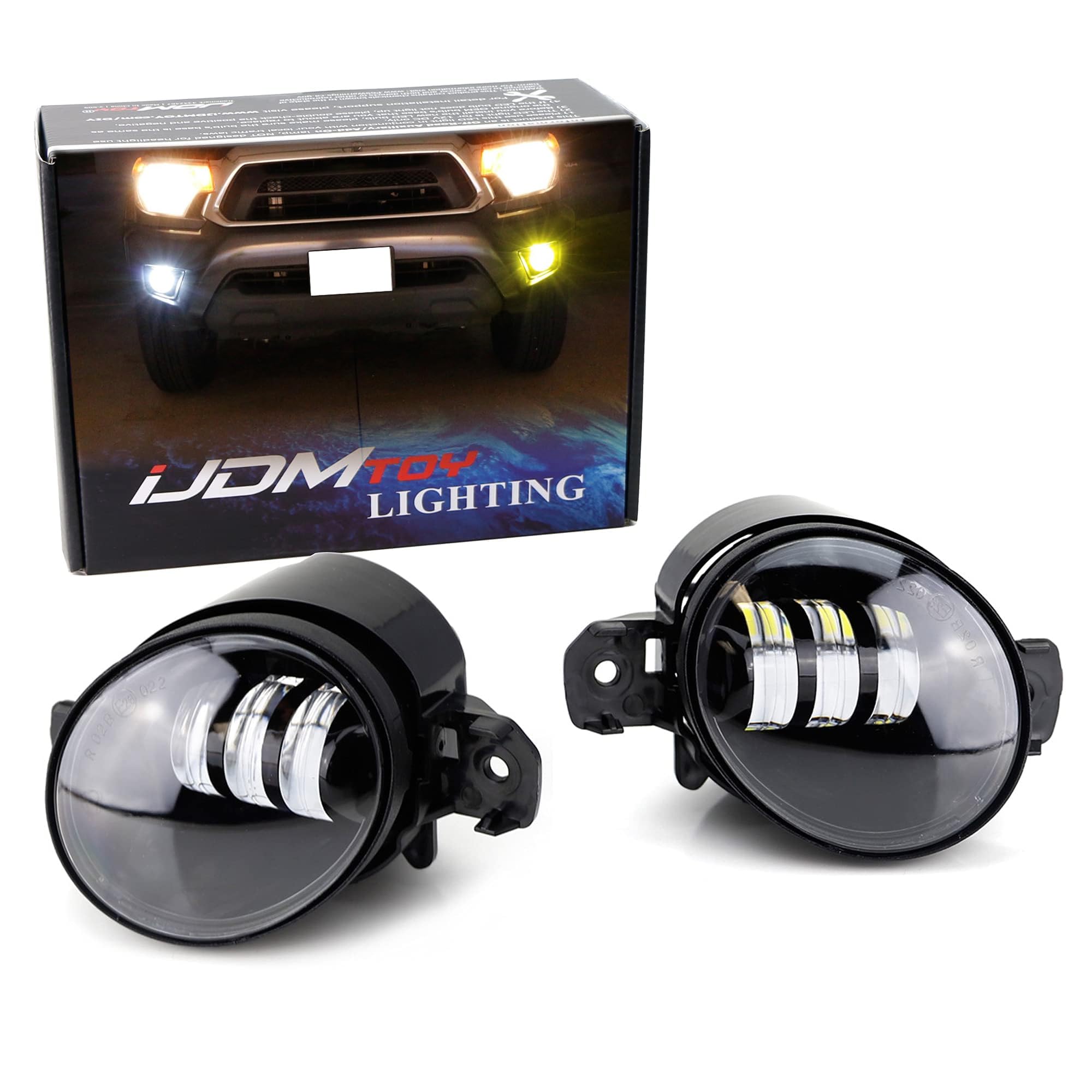 Amazon.com: iJDMTOY Clear Lens 6000K White/2500K Yellow Dual Color