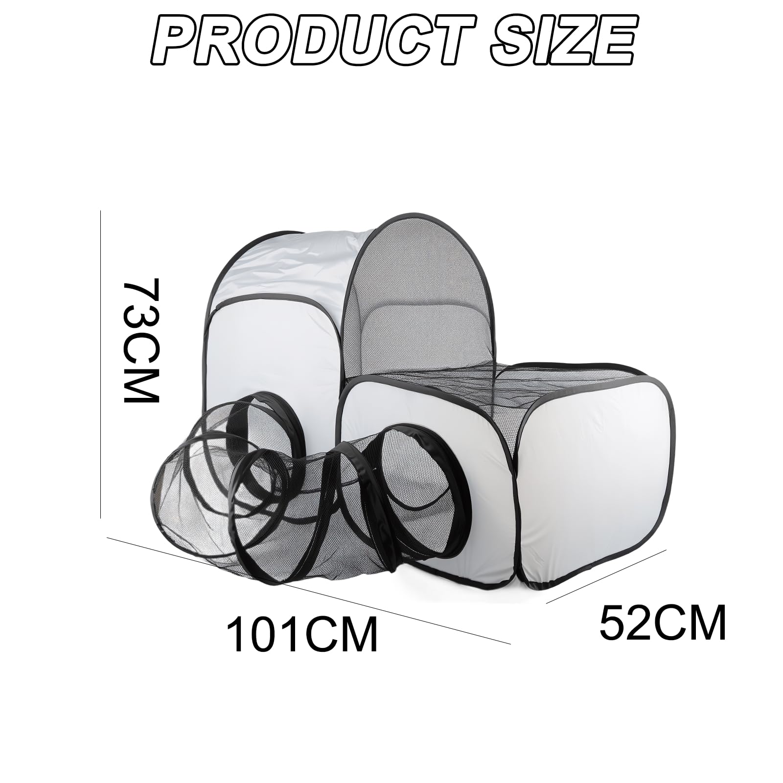 Cat Pen Indoor, Dog Tunnel Play Pen Cat Enclosure Outdoors, Puppy Enclosures Kitten Playpen Playpens Indoors - Image 2