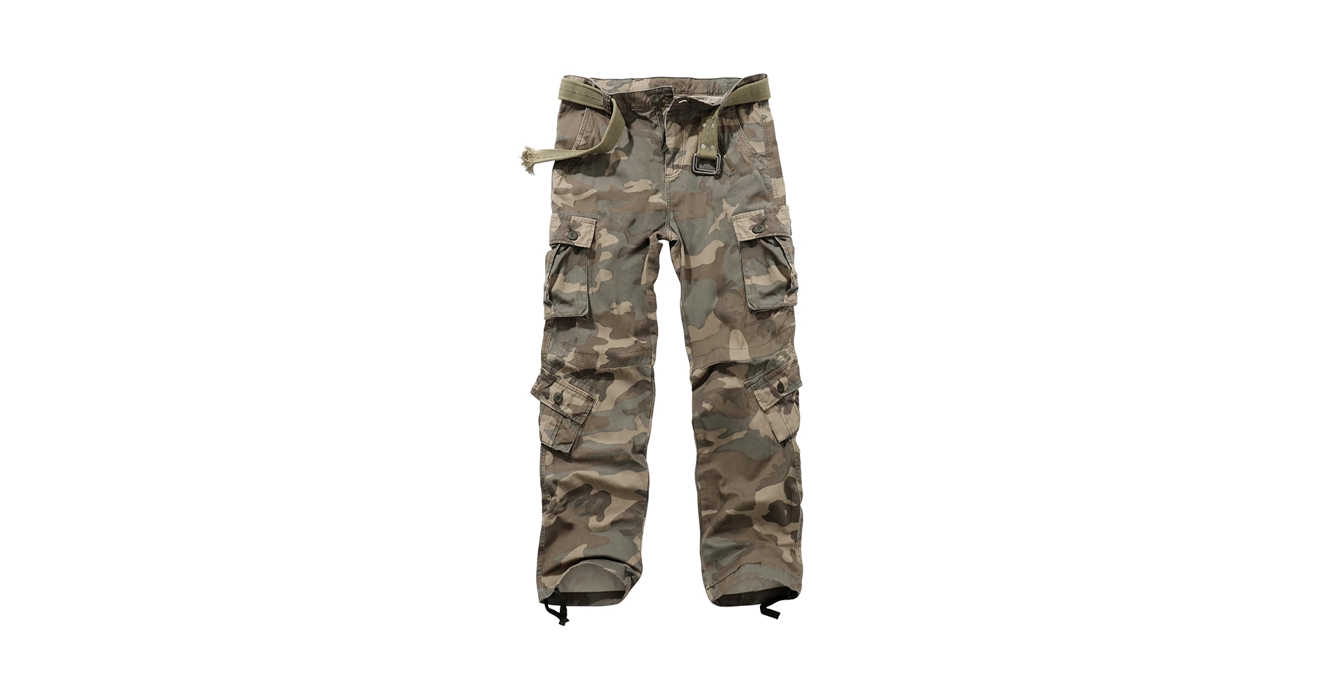 TRGPSG Men's Wild Cargo Pants, Camo Pants Cotton Casual Work