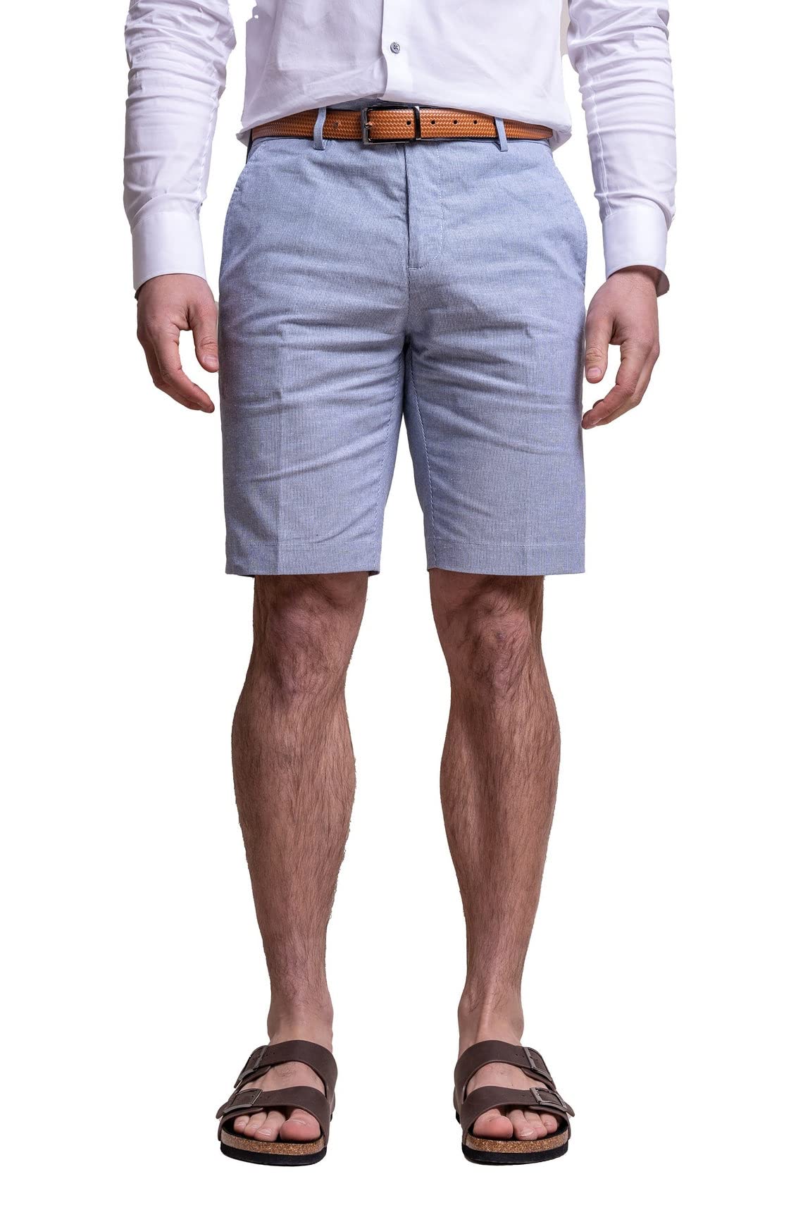 Robe Bermuda bleue homme coupe slim texturée SIRRI - 4