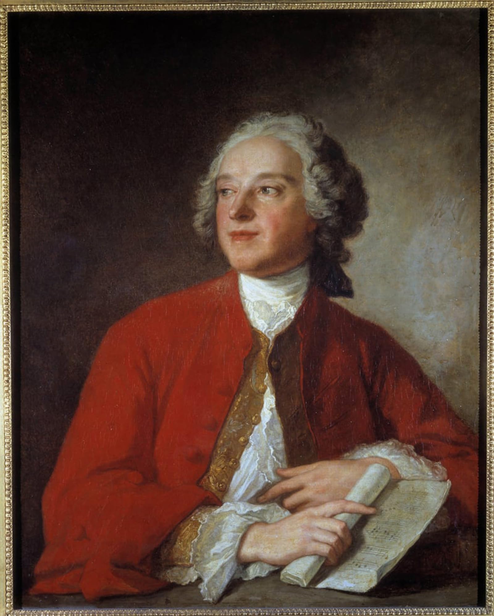 SERENDIPITP Vintage Wall Art Canvas Nordic Poster Canvas Print Picture Portrait of Pierre Augustin Caron De Beaumarchais French Writer by Jean Marc Nattier Wall Art Poster for Home Decor 60x90cm