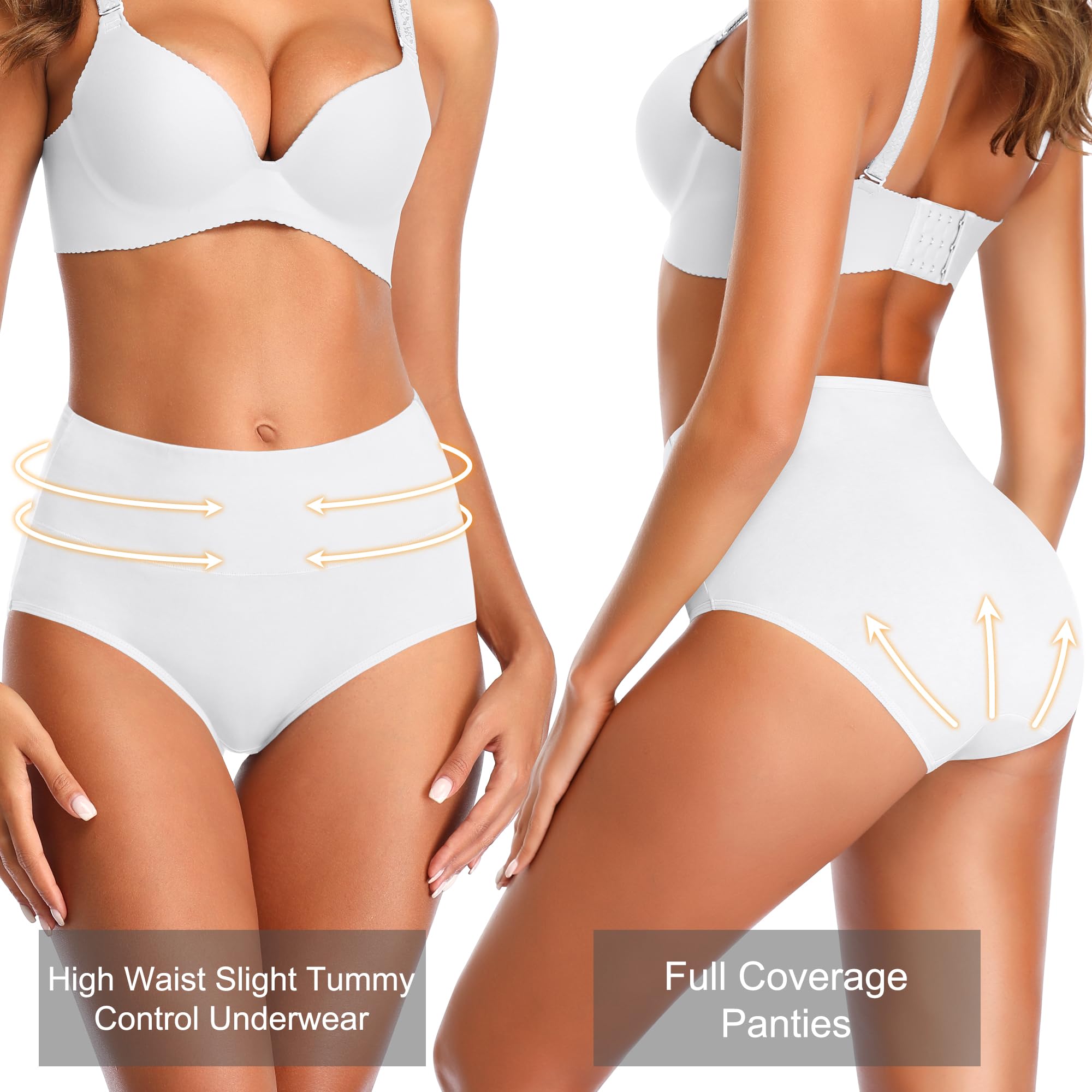Biancheria intima post-partum a vita alta da donna biancheria intima in cotone morbido traspirante copertura completa mutandine elasticizzate multipack