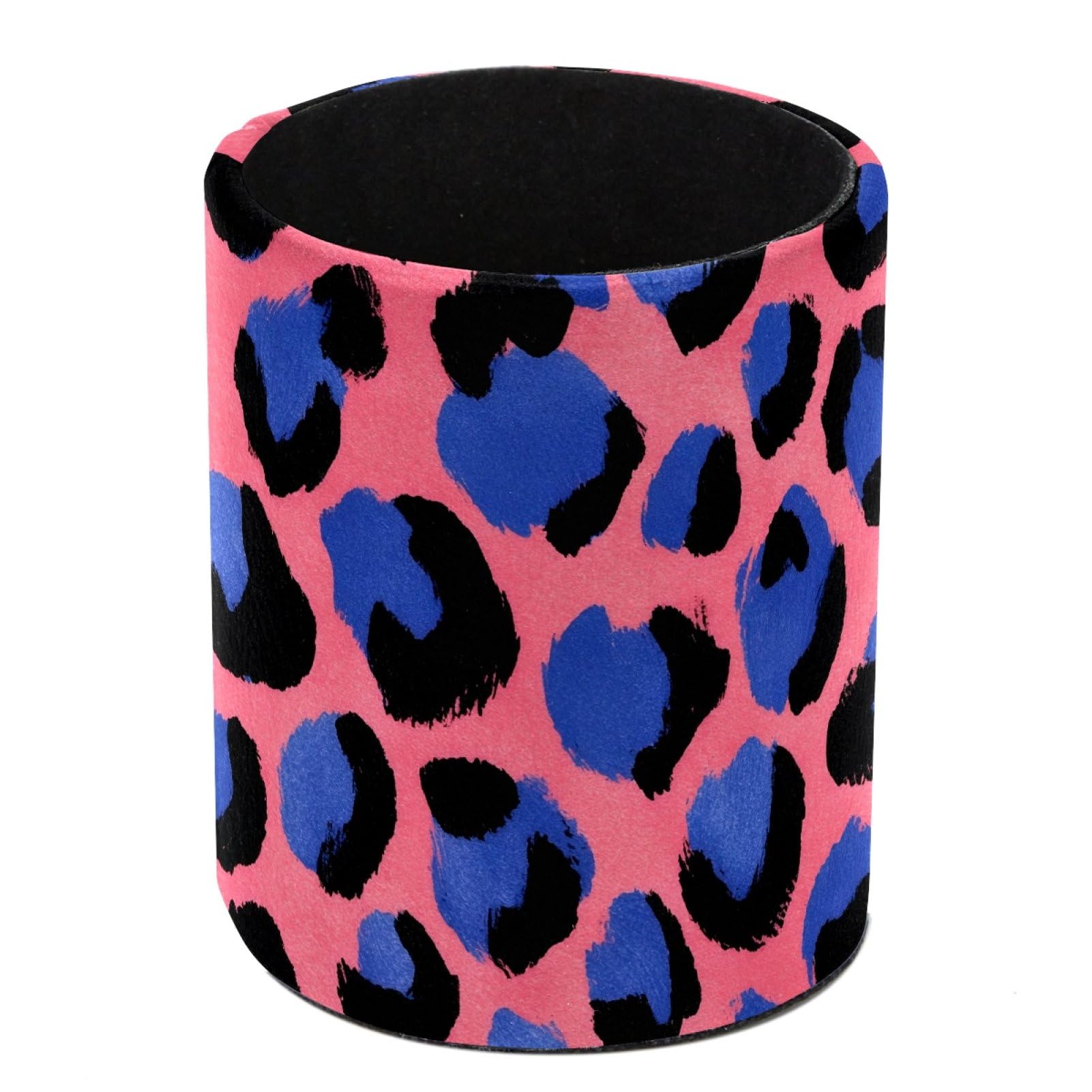 FWJZDSP Pink Leopard Print Pencil Cup Pen Organizer Makeup Brush Holder for Office Home Countertop Desk Accessory Storage