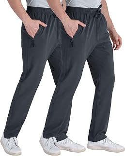 clothin Men's Lightweight Quick Dry Stretch Pants for Workout and Travel