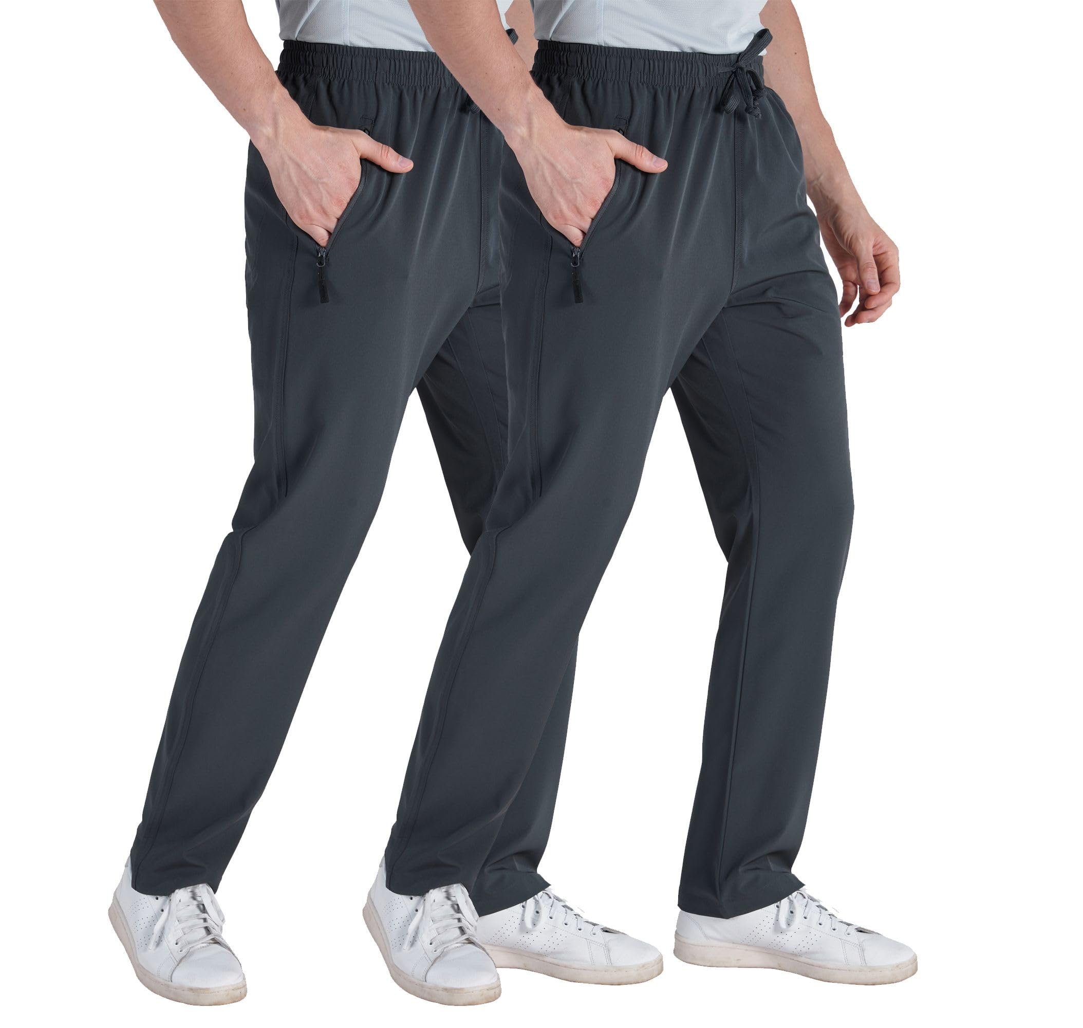 clothin Men's Lightweight Quick Dry Stretch Pants for Workout and Travel
