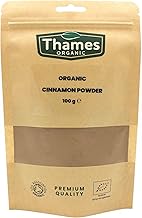 Organic Ceylon Cinnamon Powder, No Additives, No Preservatives, Non-GMO, Vegan - Perfect for Baking, Cooking, and Beverages - Thames Organic 100g
