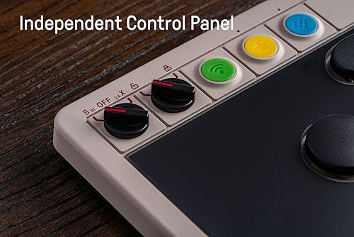 Vista 7 de 8Bitdo All-Button Arcade Controller for Switch/Switch 2 & Windows – Bluetooth, 2.4G, Wired Connectivity, Low-profile Mechanical Switches, 4