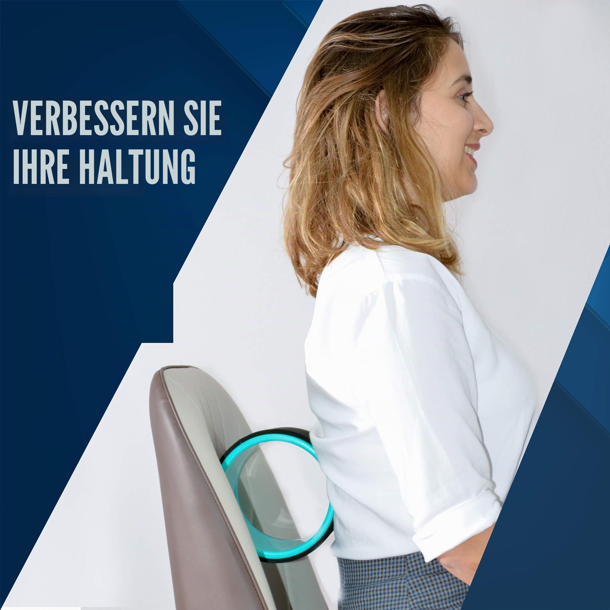 Yoga Rad 3er Pack - Abnehmen, Sich in Form Bringen und Fit Werden. Yoga Zubehör für Zuhause. 3 Pack Pilates Wheel Set. Körperhaltung verbessern