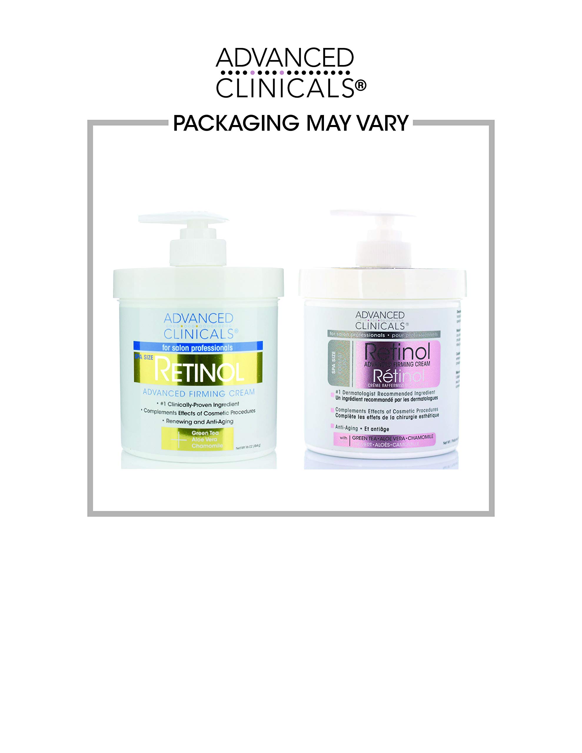 Advanced Clinicals Retinol Body Lotion Moisturizer Face & Body Cream