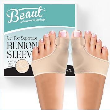 Bunion Corrector and Orthopedic Hallux Valgus Relief Splint Gel Bunion Pads Sleeves Brace Toe Stretcher Bunion Guard for Men and Women Gel Toe Spacer, Toe Separator, Toe Spreader Bunion Protector