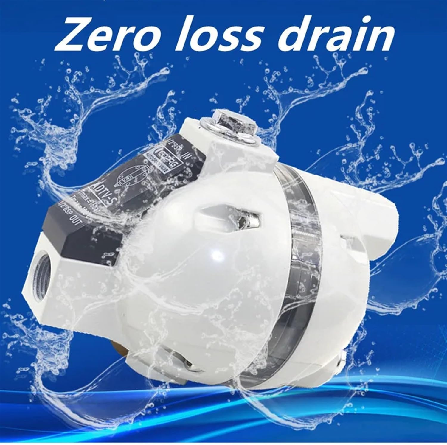 Automatic Zero Loss Condensate Drain Mechanical Round Float,1/2" BSP,400L/H,100°C Alloy Steel Zero Loss Air Comprossor Drainer