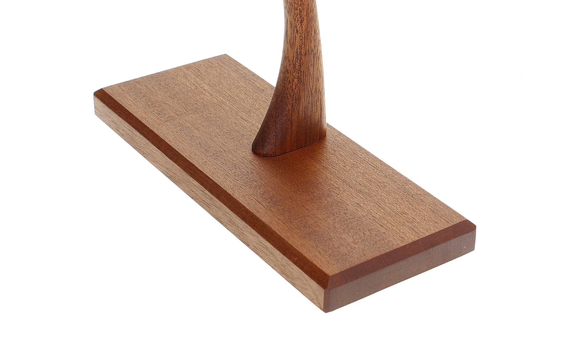 Wood-and-Steel-Design Schmuckbäumchen, Mahagoni Holz, 3 Ebenen | Schmuckständer, Schmuckhalter, Schmuckbaum