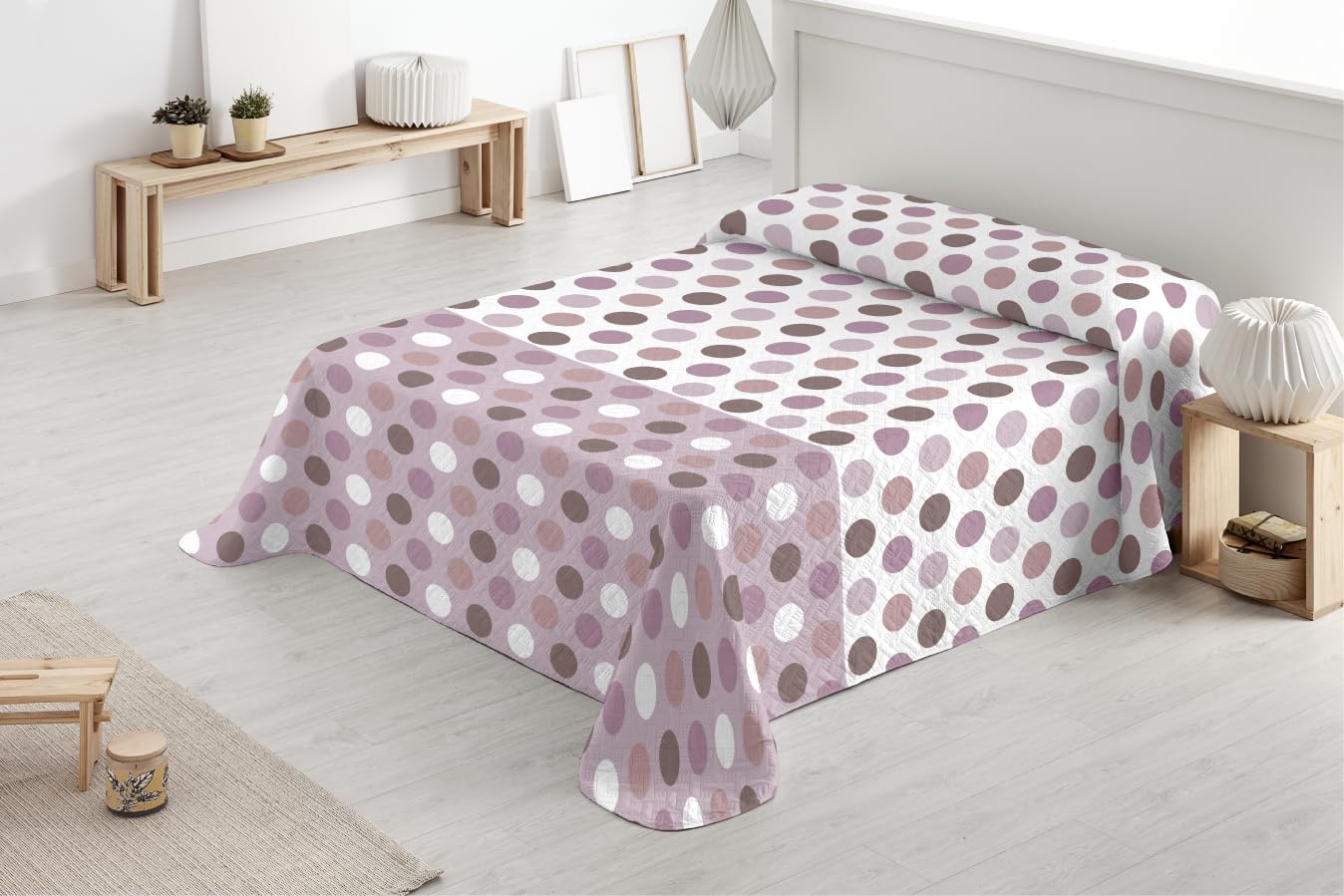 Degrees home - Alegria - Colcha Cama 180 - Colcha bouti Cama - Primavera, Verano - 270x260 - Maquillaje