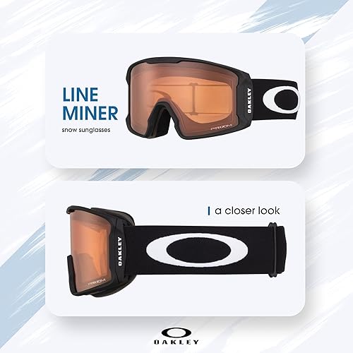 Miniatura 4 de Gafas de esquí Oakley Line Miner GRANDESMEDIANAS para hombre y mujer OO7070, OO7093 + paquete con set de correa y accesorios, bolsa de microfibra