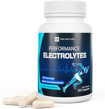 Electrolyte Capsules Sugar-Free Hydration Supplement with Potassium, Magnesium, Sodium, Calcium & Vitamins B6 & D 120 Vegan Capsules for Daily Hydration & Energy Support