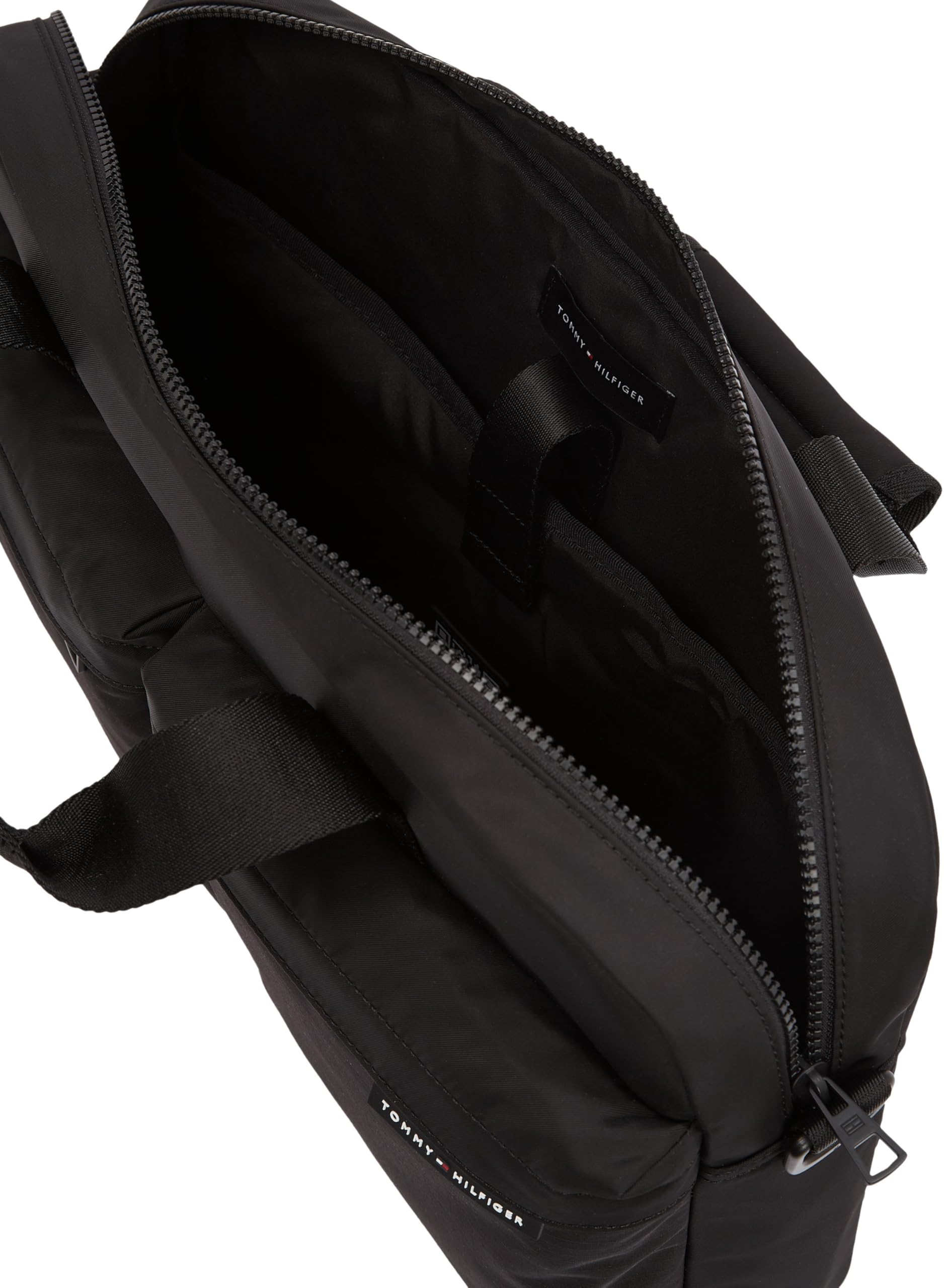 Tommy Hilfiger Sac pour Ordinateur Portable Homme Element Repreve Bandoulière Amovible, Noir (Black), Taille Unique