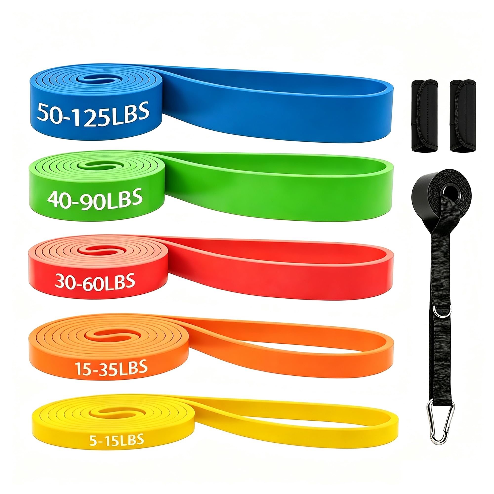 Resistance Bands for Working Out, 5 Levels Pull Up Assist Bands Set