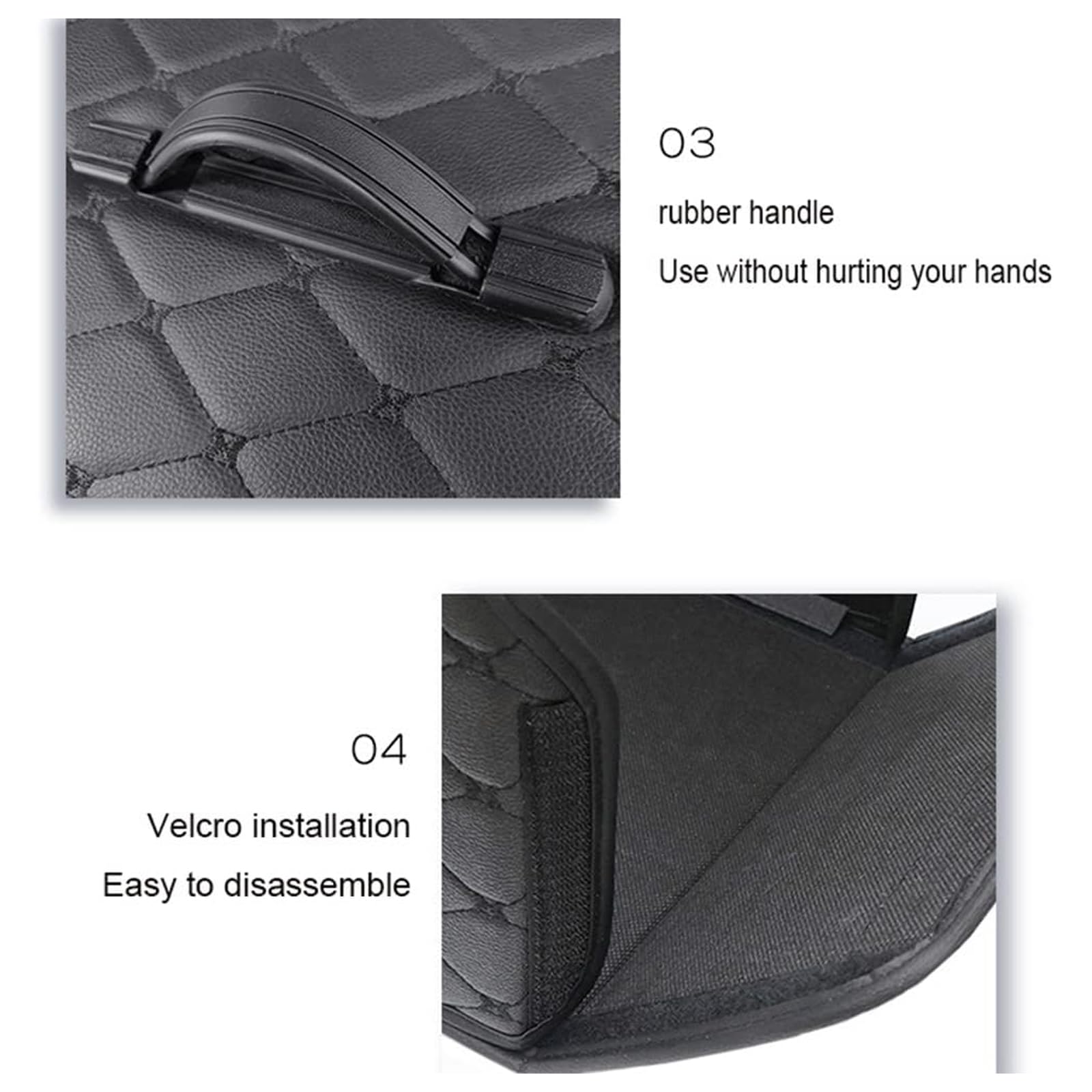 Organizzatore Bagagliaio Auto, per Volvo XC40 XC90 XC60 Organizer Pelle Pieghevole Salvaspazio Contenitore Portaoggetti Impermeabile,B-S