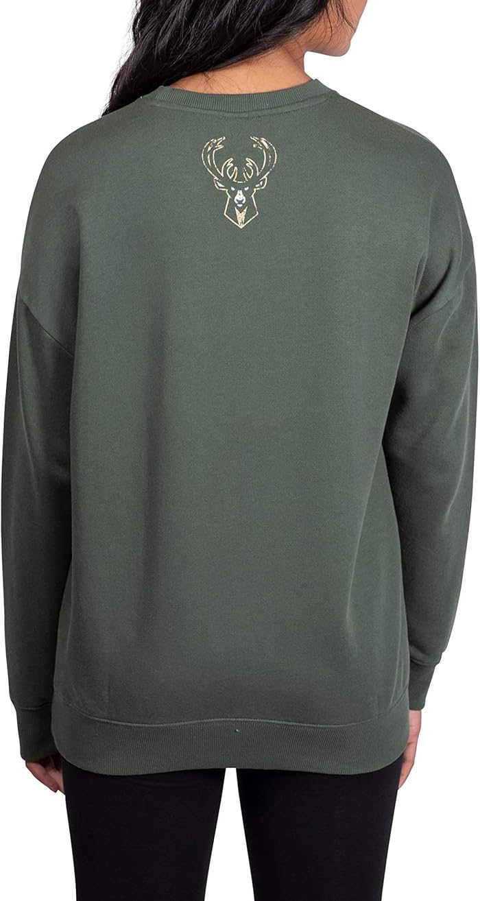 Женская толстовка Ultra Game NBA Official Extra Soft Fleece Distressed Oversized Pullover — фото 2