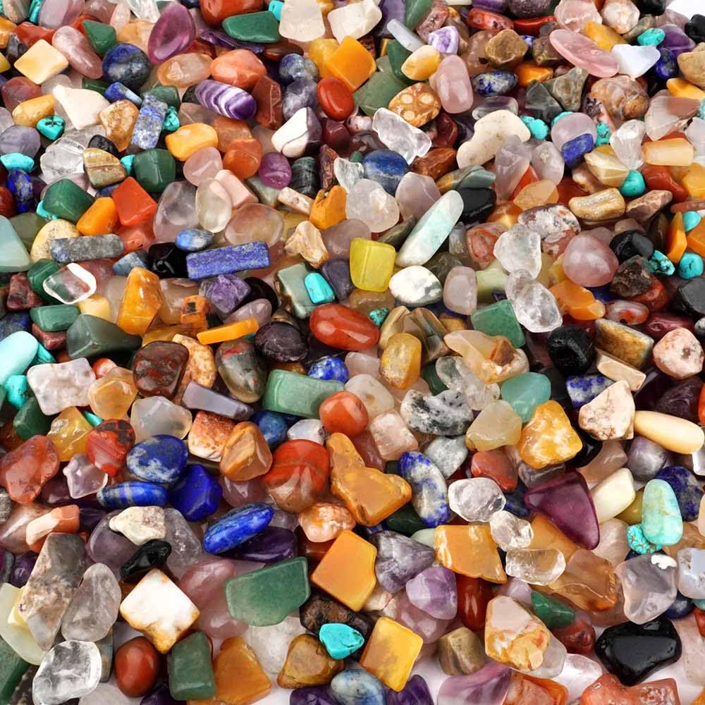 10 kg Wunderstein24 Bunter Trommelstein - Naturform Mix echte Edelstein - Mischung aus aller Welt Ø ca. 15 – 25 mm kleine Heilsteine Mineralien Dekosteine Wassersteine Glückssteine