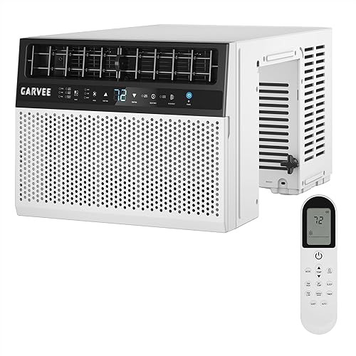Garvee 6000 BTU U-Shaped Window Air Conditioner, Cools Up to 269 Sq.Ft., Ultra Quiet Operation, Energy Efficient, Includes Remote Control, White