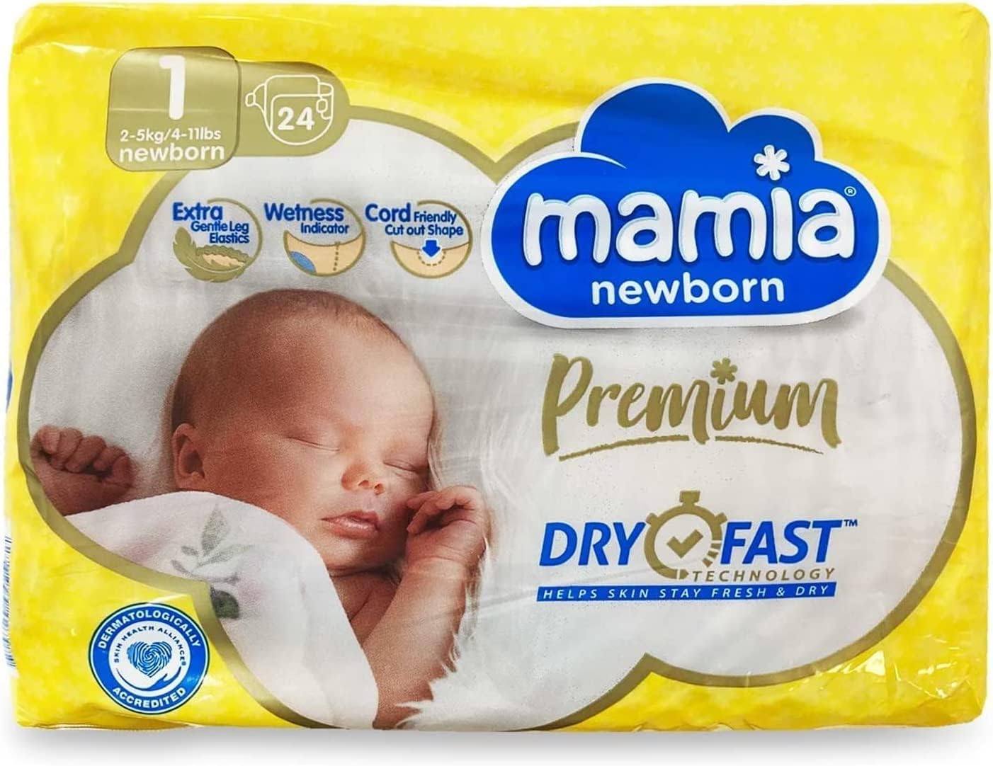 T Aldi Mamia Newborn Nappies Size 24 Nappies Dry Desertcart
