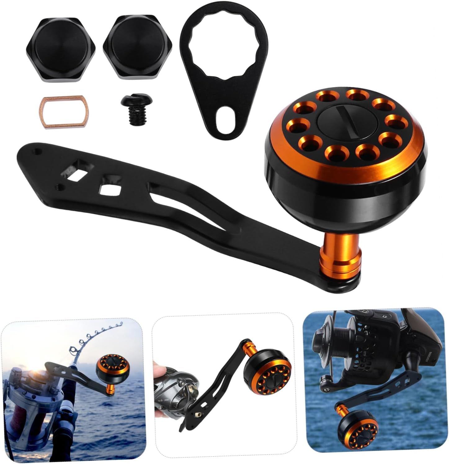 balacoo Single Rocker Arm Fishing Accessories Fishing Rod Parts Baitcasting Ting Reel Handle Fishing Wheel Parts