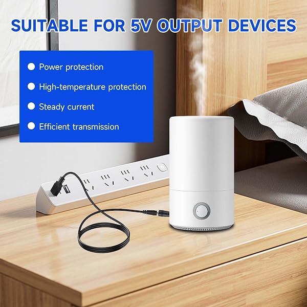 14 en 1 Chargeur Câble USB A vers DC 5.5x2.1 mm Câble Adaptateur DC Rond avec Embout Micro/Type-C Connecteurs pour Ventilateurs Routeurs Lampes Ruban LED Rasoir Box TV PC Diffuseur Universel 1M - 5