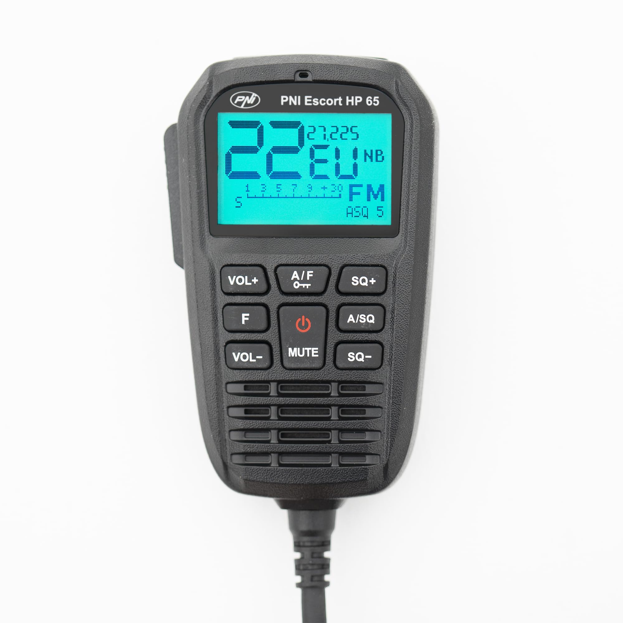Estación de Radio CB PNI Escort HP 65 ASQ, multinorma, antiruido, ASQ, Ajustable SQ, 12 V - 24 V, Enchufe para Encendedor de Cigarrillos Incluido