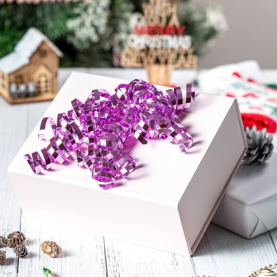 Purple christmas gift wrap Clearance