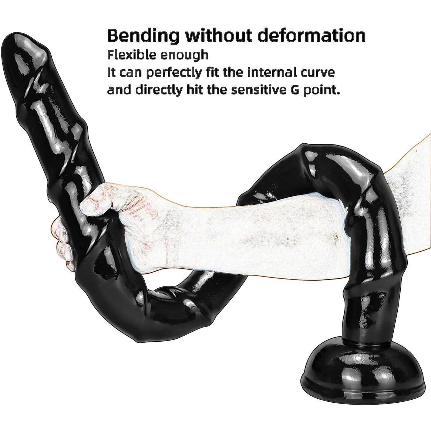 Dildo Anale XXL Super Lungo 85 Cm Fallo Realistico Con Base A Ventosa Per Principianti Anali, Plug Anale In Silicone Butt Plug Ano Vaginale Masturbazione Grande Giocattolo Anale, Nero